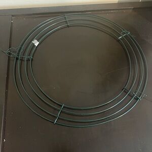 Green Metal Wreath Frame